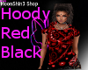 Hoddy Red Black