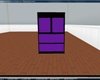 black and purple dresser