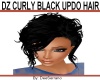 DZ CURLY BLACK UPDO HAIR