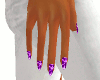 Purple Animated Nails