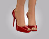 RS Open Toe Pumps Red