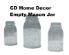 CD Home Decor Empty Jars