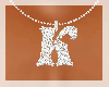 [DF] K silver necklace