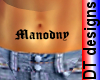 Manodny belly tattoo