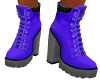 Blue High Heel Boots