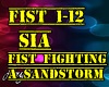 Sia Fist Fighting a Sand