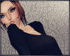 w| crop sweater | black