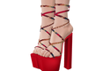 crochet ribbon heels