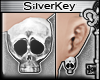 § Skull Silver Earrings