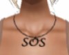 SOS Necklace Black