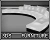 3DS White Leather Sofa
