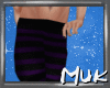 {J} Black|Purple Sweats