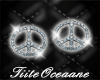 TO~ Peace Silver Earring