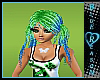 Green And Blue Ponytails