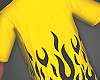 T-Shirt yellow Flames
