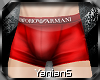 :YS: ARMANI Boxers |Red