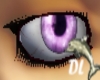 DL *3d bright purple eye