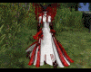 Weddingdress white red