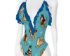 (SP) Teal Dog Swimsuit