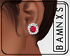 [BAM] Diamond Studs-Red