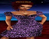 Deliah Purple/Blk Dress