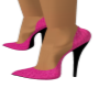 pink and black heels