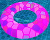 Pink Mosaic Swim Ring Tube