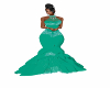 Lacy Teal Gown