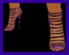 purple&blk strappy heels
