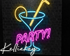 Club party  sign