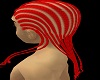 red beaded hair