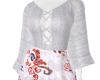 White Sweater + Skirt
