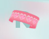 Pink heart bracelet righ