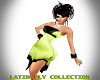 A!LATIN FLY GREEN DRESS