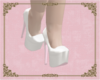 A: White n pink heels