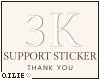 Q ° 3K Support Sticker