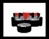 Red & Black Sofa