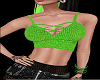Neon Green Ribbed Crop