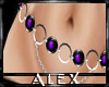 *AX*Purple Rings Belt