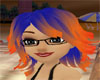 Amy Blue Orange Fun Hair