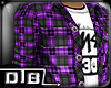 [DTB]Purple Plaid Shirt