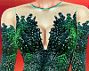 Feather Green Gown