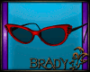 [B]red cat eye glasses