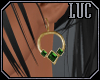 [luc] earrings g emerald