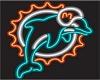 Dolphins Neon Logo