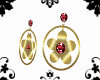 ruby stone earrings