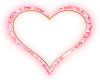 Pink diamond heart frame