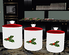 Christmas Holly Canister