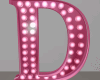Anim Pink Letter D Sign