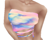 Tie Dye Blue Pink Top